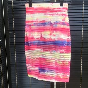 Colorful mesh skirt